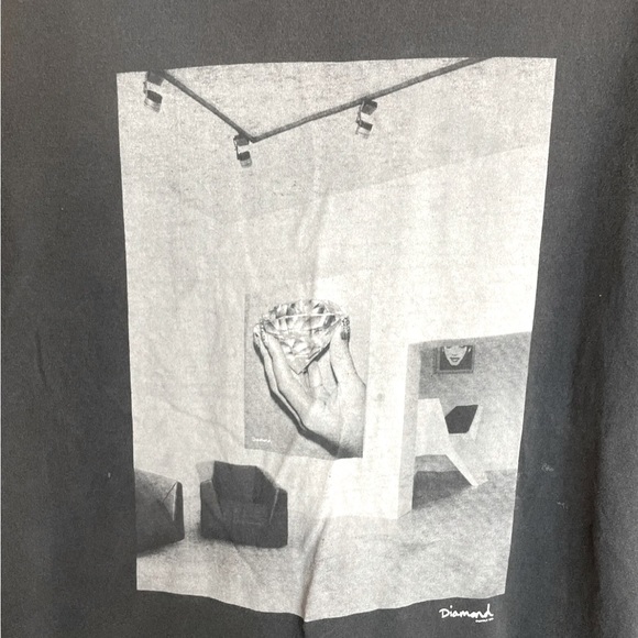 Vintage Diamond Supply Co. T-shirt Mens Size Large Black Made In USA - Picture 3 of 7